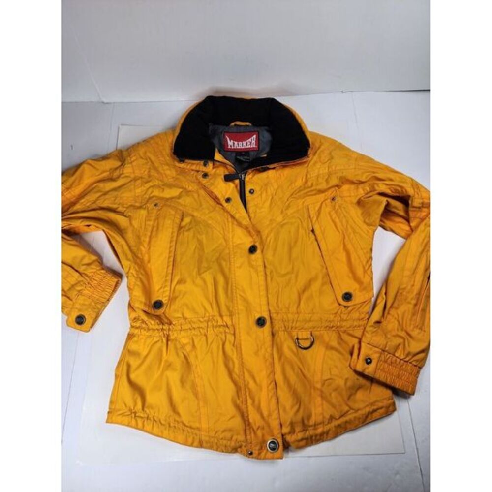 Vintage Womens Marker Nylon Ski Snowbording Jacket Outdoor Pockets Womens‎ Sz 6
